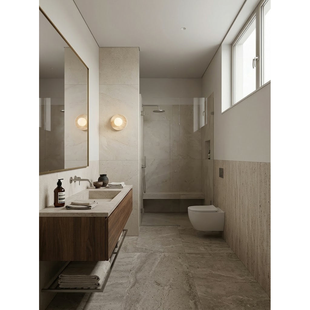 Zelan Travertine Wall Sconce