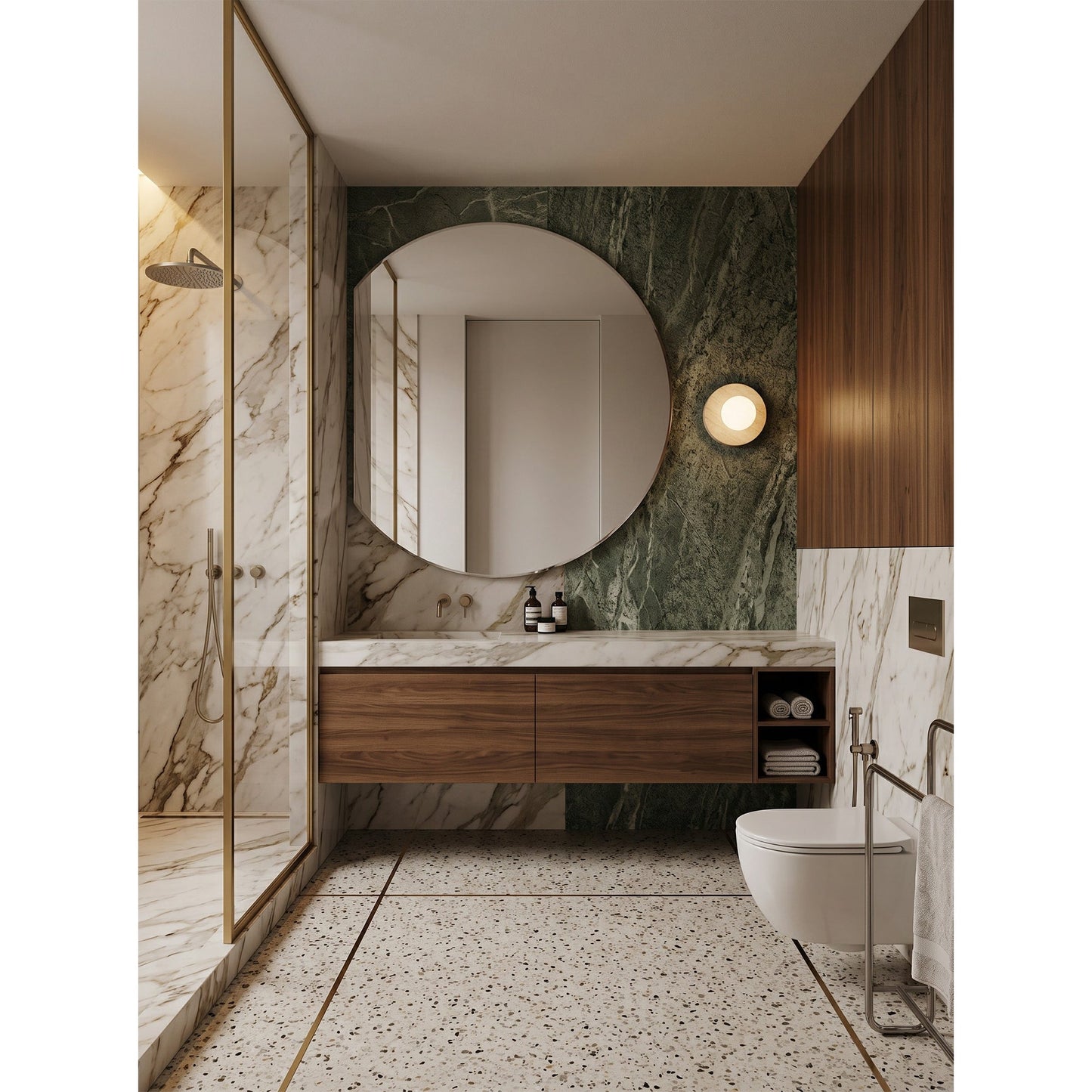 Zelan Travertine Wall Sconce