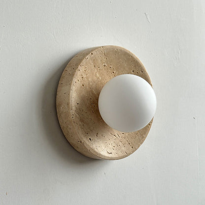 Zelan Travertine Wall Sconce