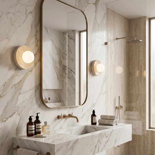 Zelan Travertine Wall Sconce