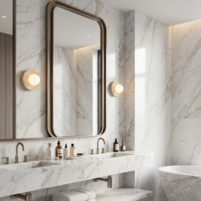 Zelan Travertine Wall Sconce