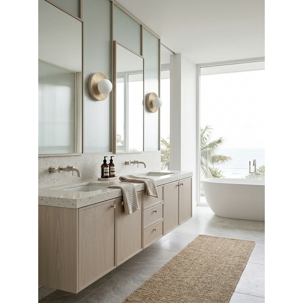 Zelan Travertine Wall Sconce