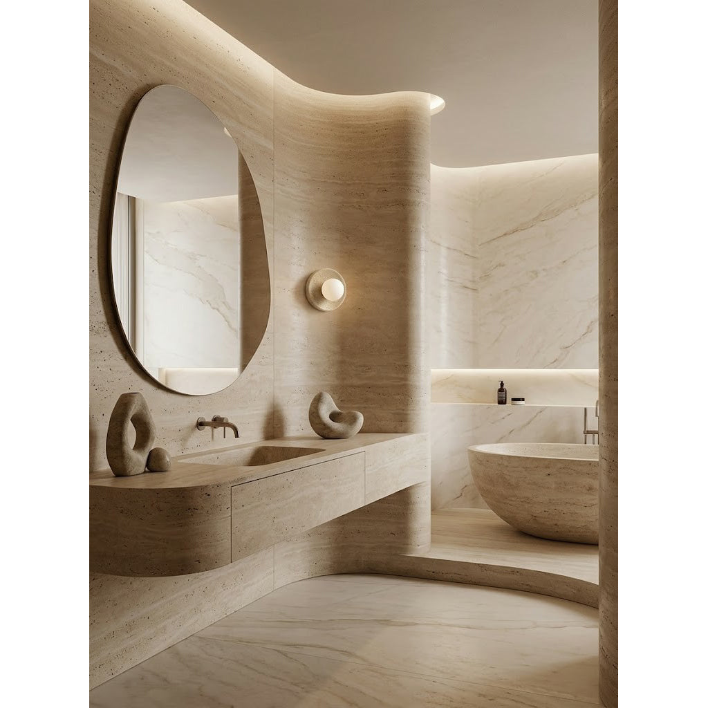 Zelan Travertine Wall Sconce