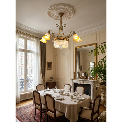 Camille Fringed Chandelier