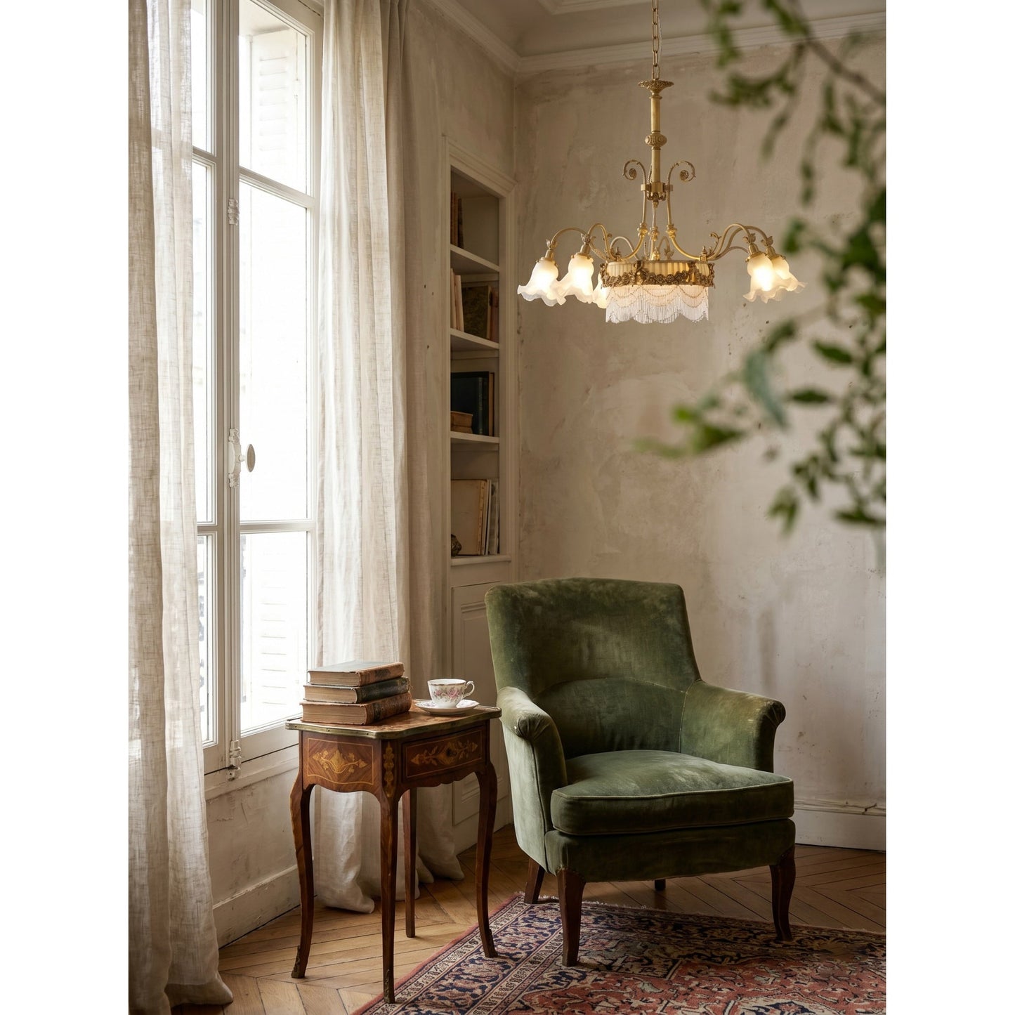 Camille Fringed Chandelier