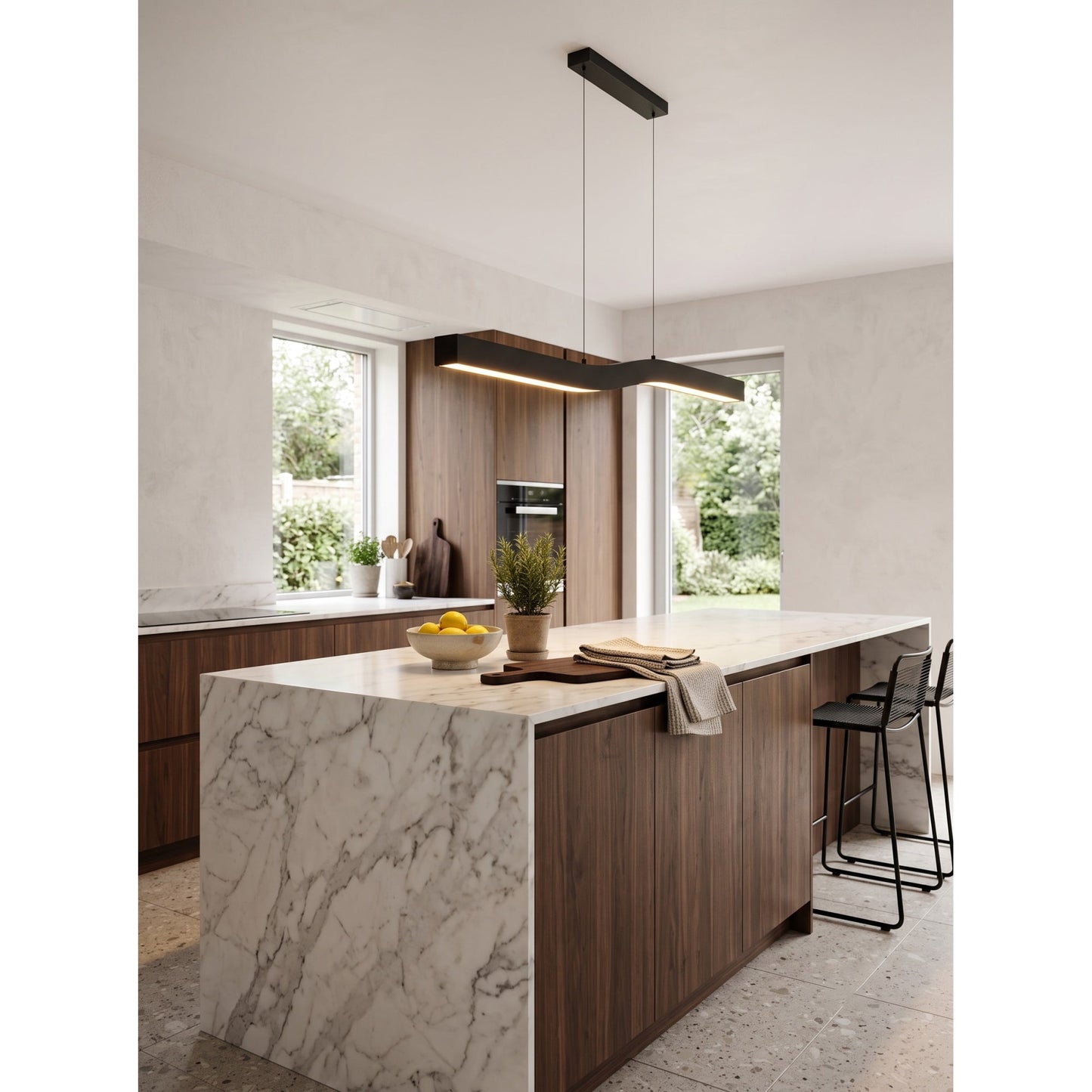 Solia Brass Linear Chandelier