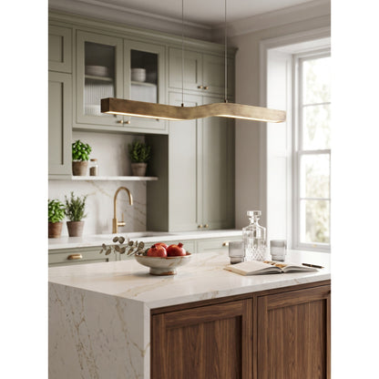 Solia Brass Linear Chandelier