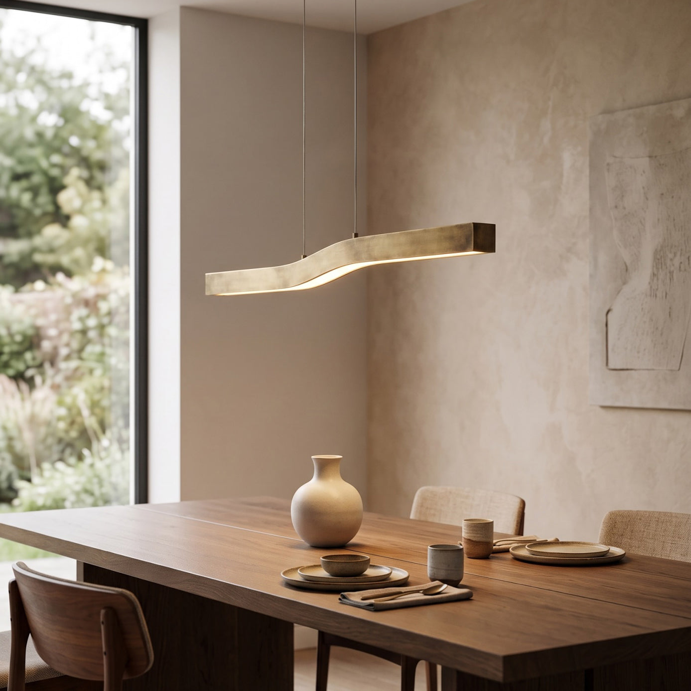 Solia Brass Linear Chandelier