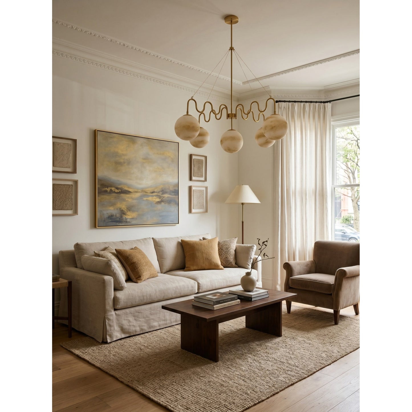 Cecil Balanced Glass Chandelier
