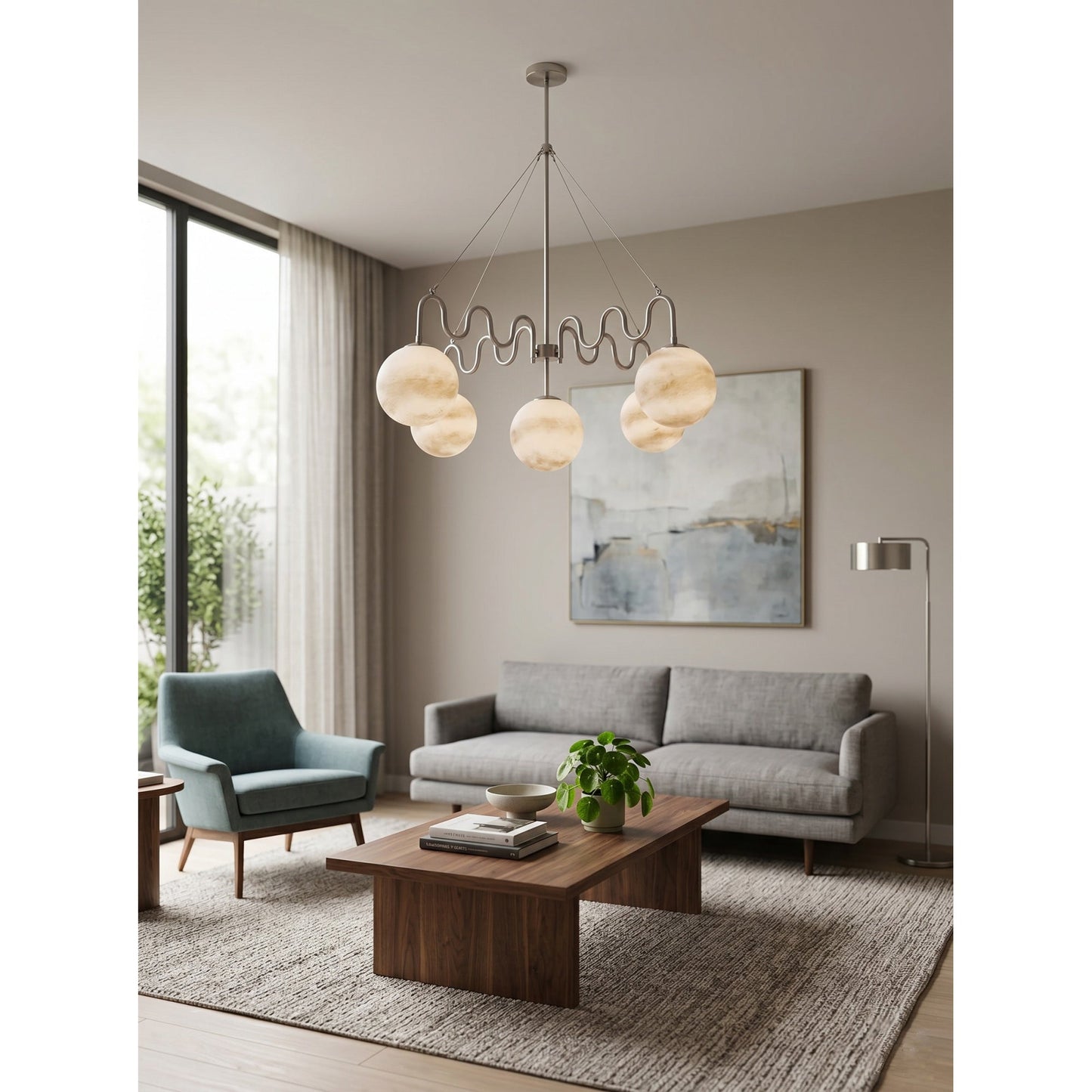 Cecil Balanced Glass Chandelier