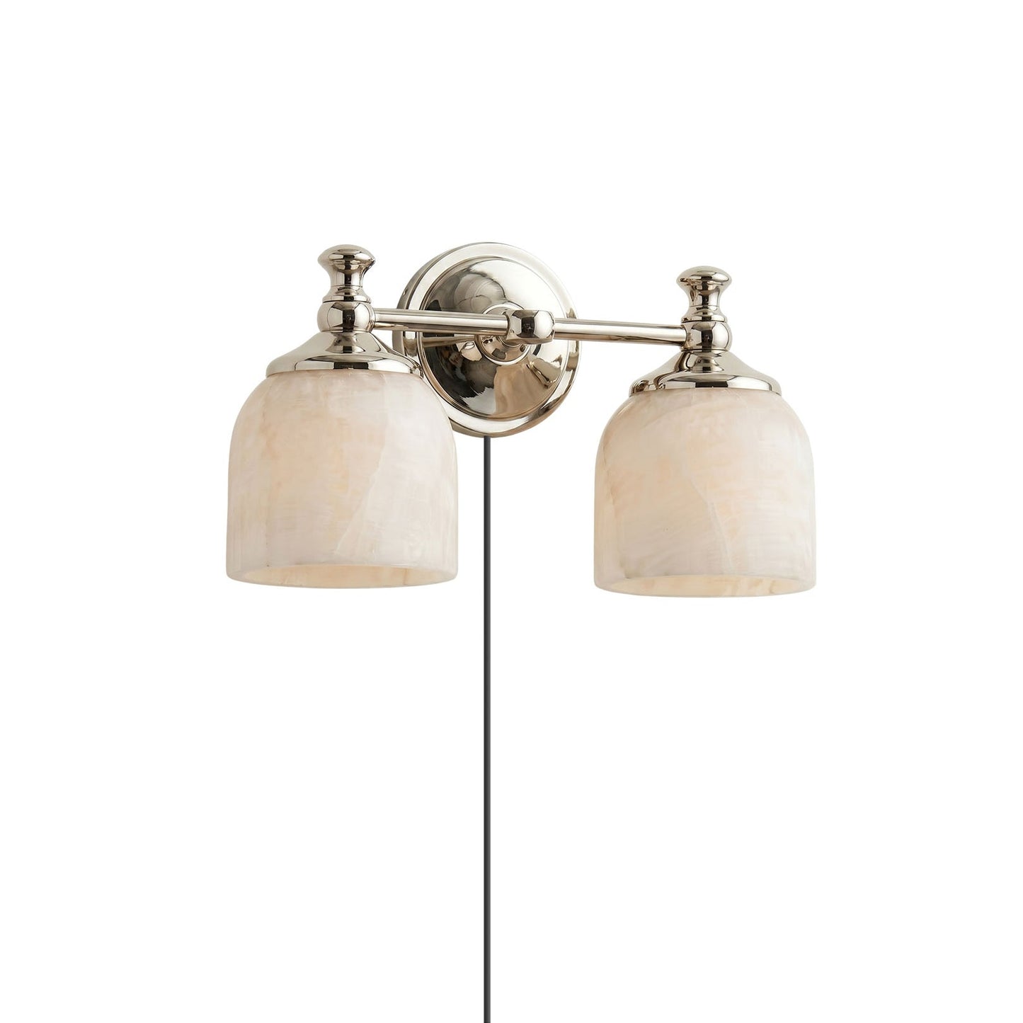 Chart Alabaster Plug-in Wall Sconce