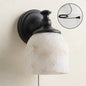 Chart Alabaster Plug-in Wall Sconce