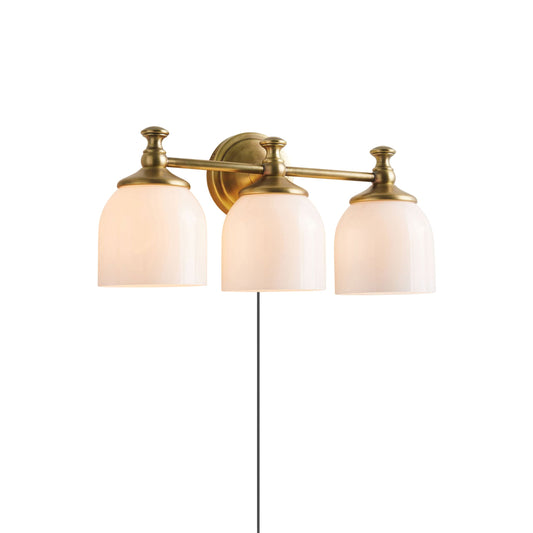 Chart Glass Plug-in Wall Sconce