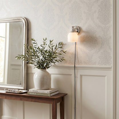 Chart Glass Plug-in Wall Sconce