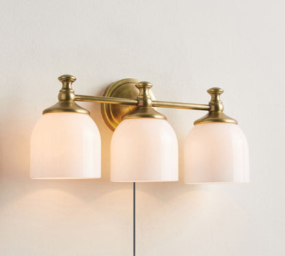 Chart Glass Plug-in Wall Sconce