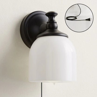 Chart Glass Plug-in Wall Sconce