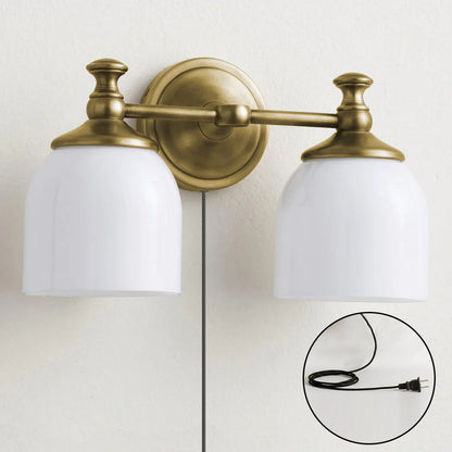 Chart Glass Plug-in Wall Sconce