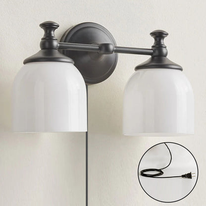Chart Glass Plug-in Wall Sconce