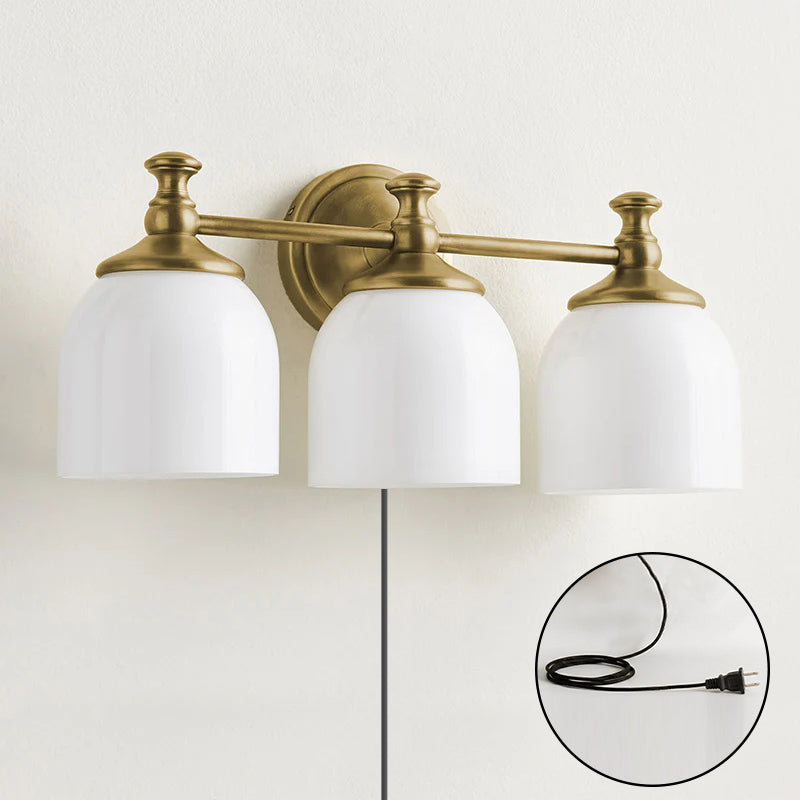 Chart Glass Plug-in Wall Sconce