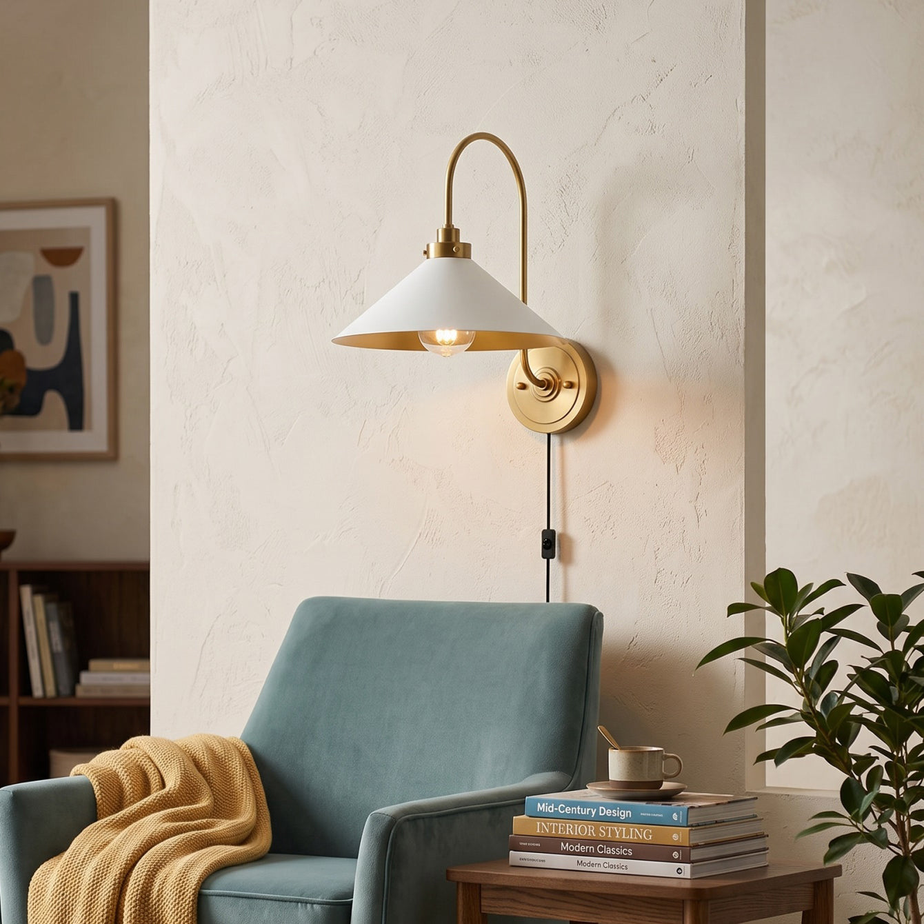 Corara Plug-in Wall Sconce
