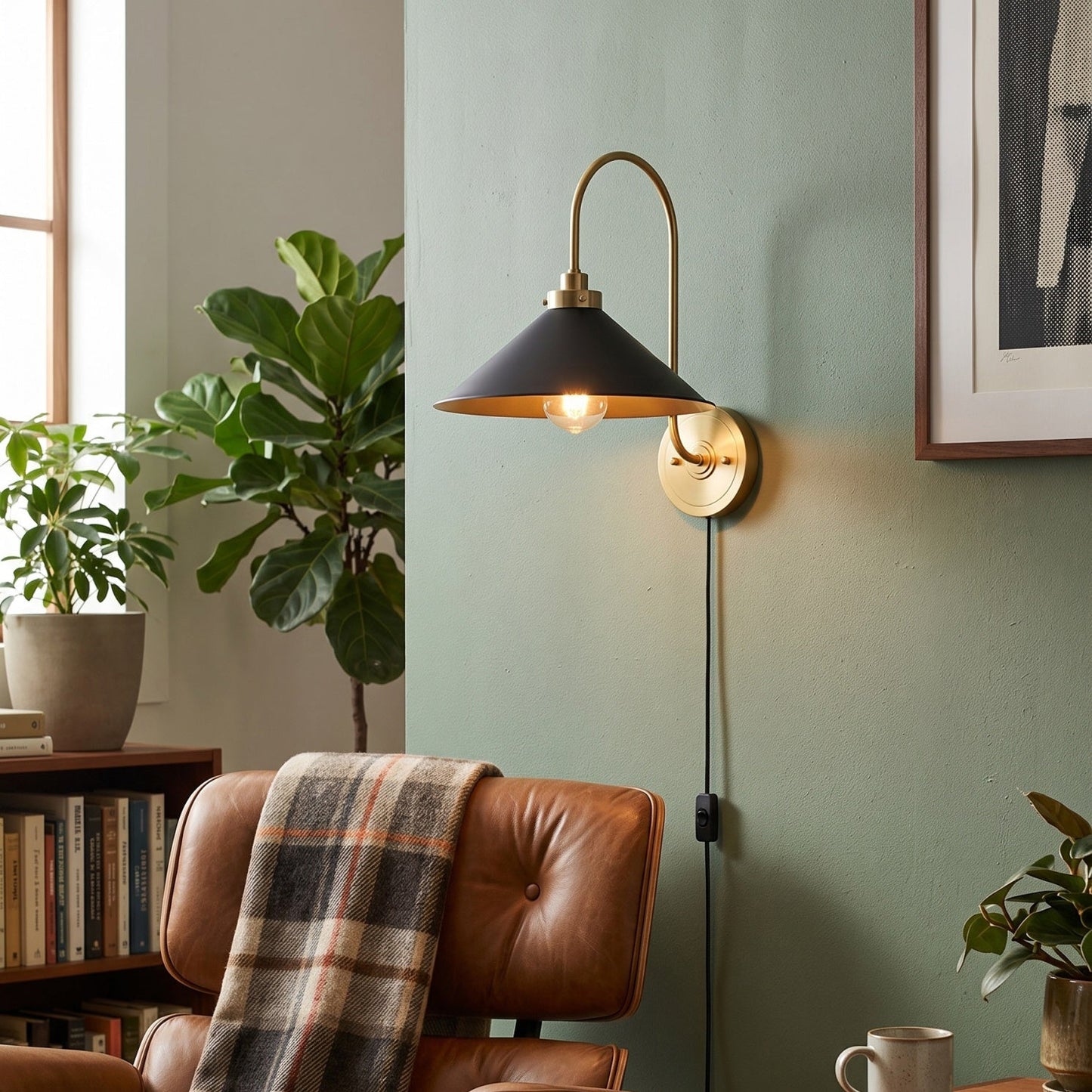 Corara Plug-in Wall Sconce