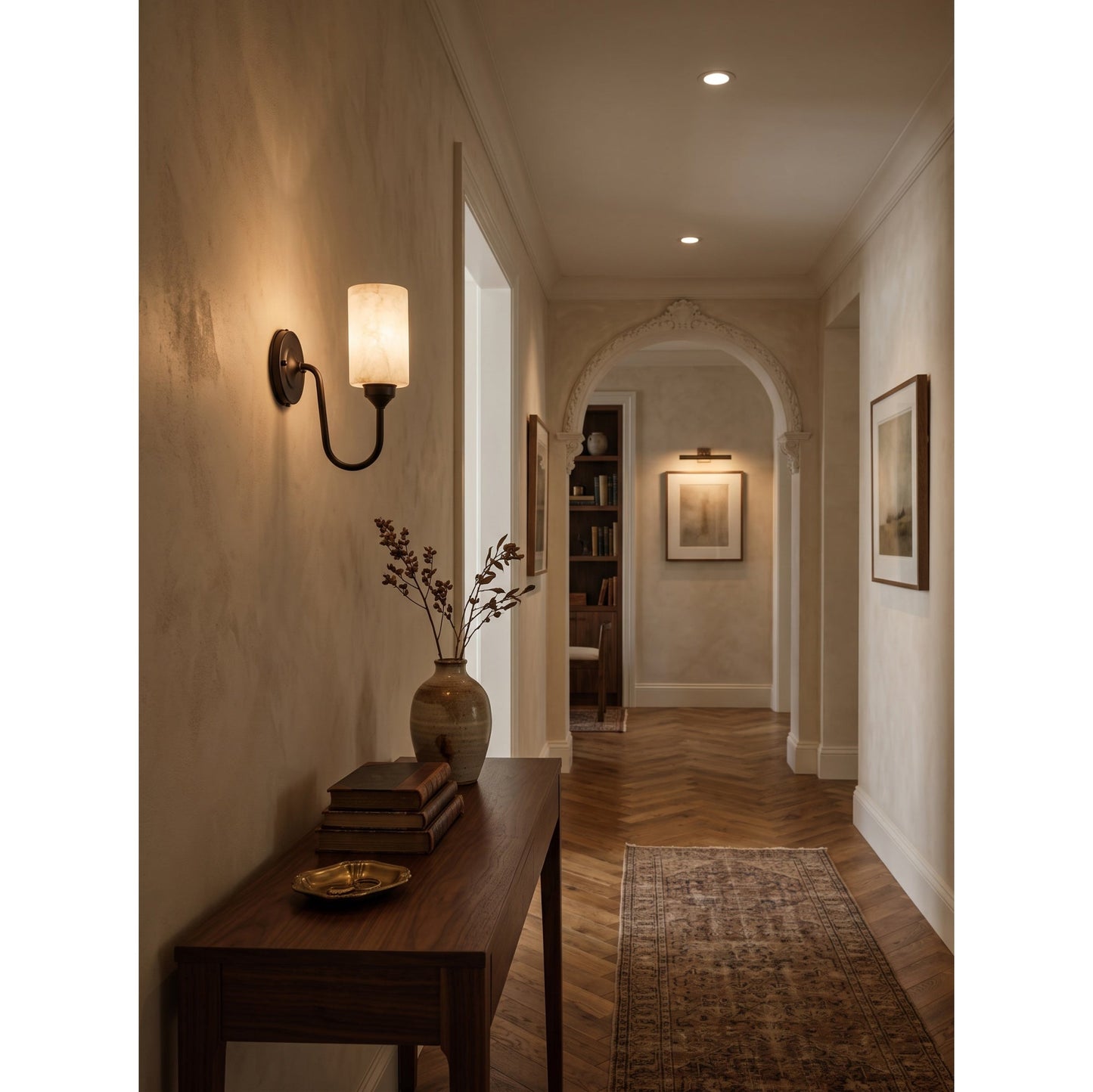 Molde Alabaster Wall Sconce