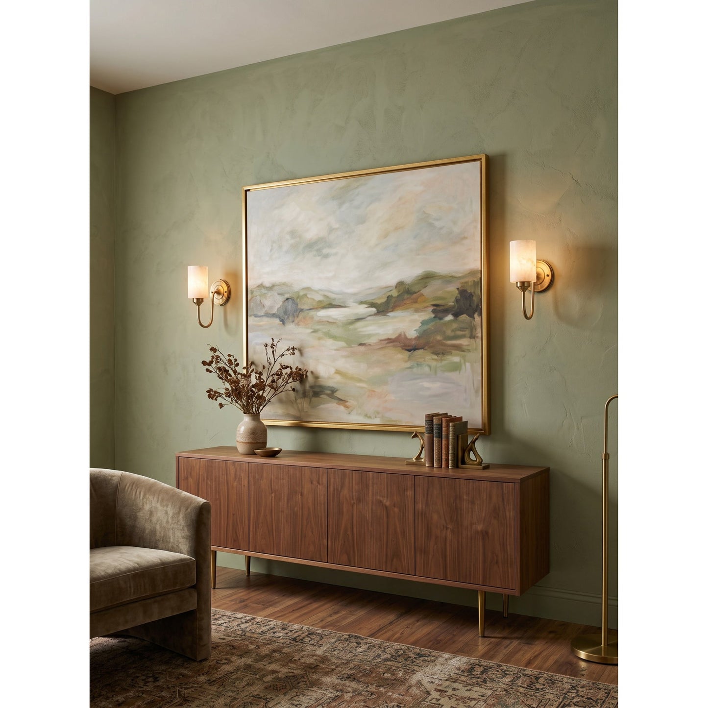 Molde Alabaster Wall Sconce