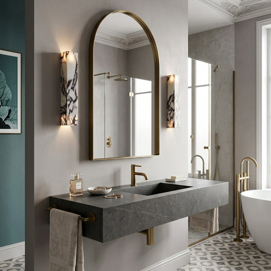 Quina Marble Wall Sconce