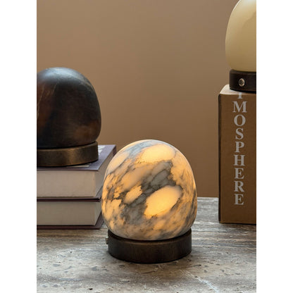 Deventer Glow Alabaster Table Lamp (Built-in Battery)