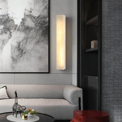 Dara Long Alabaster Wall Sconce
