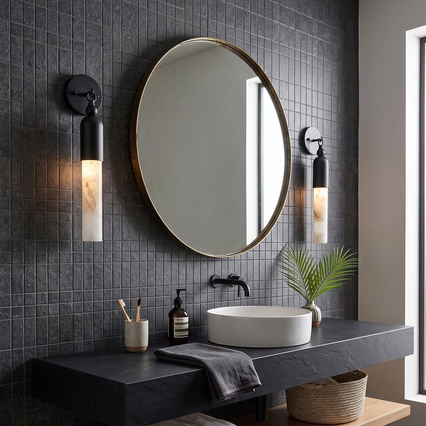 Penhale Alabaster Wall Sconce