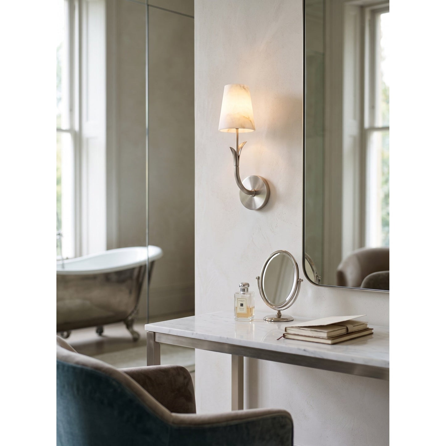 Wynon Alabaster Wall Sconce