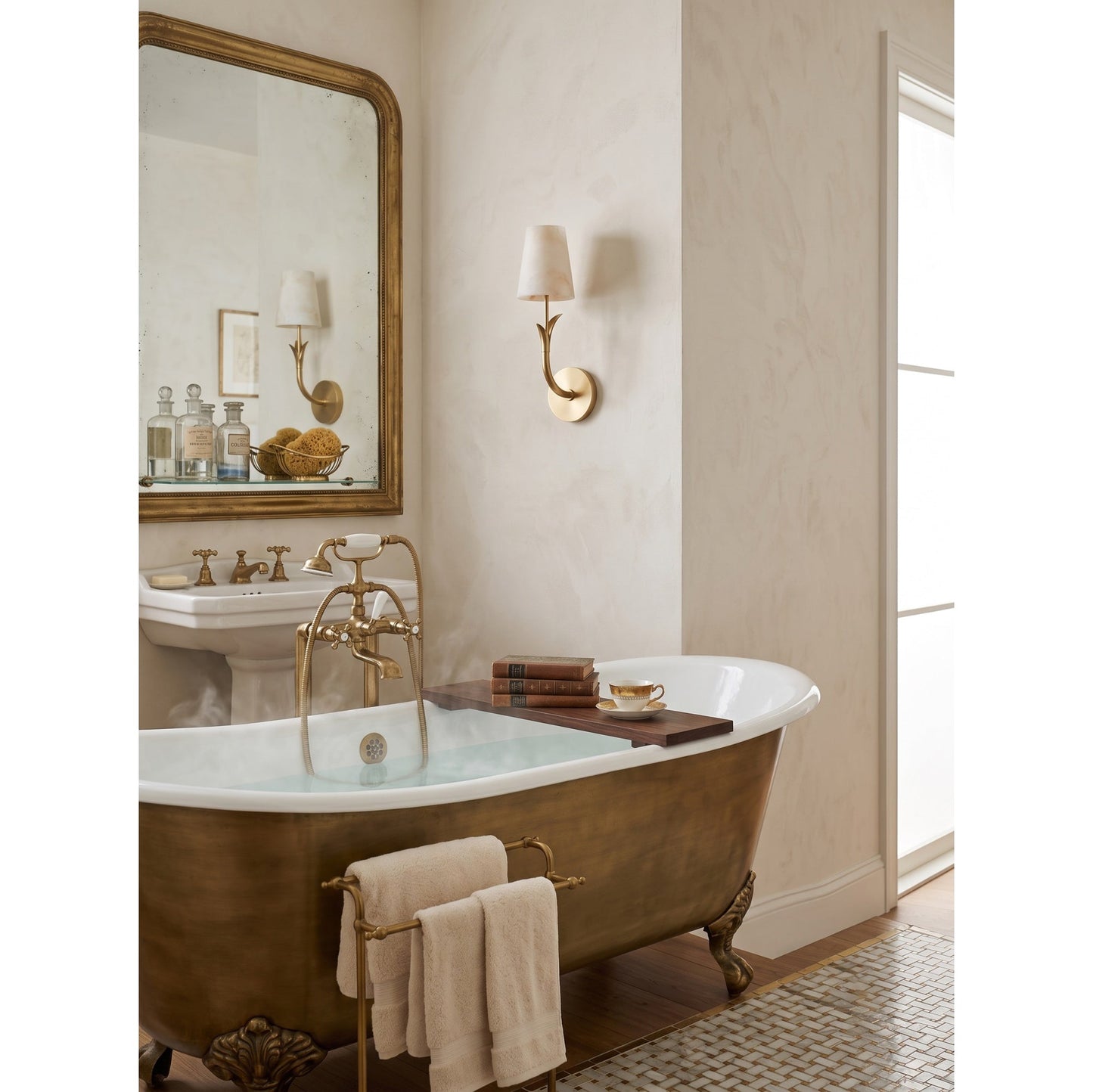 Wynon Alabaster Wall Sconce