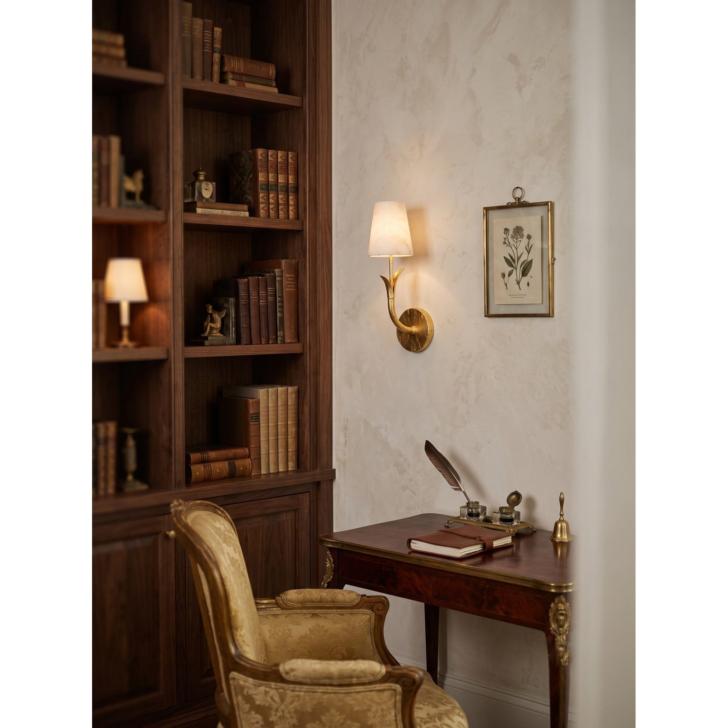 Wynon Alabaster Wall Sconce