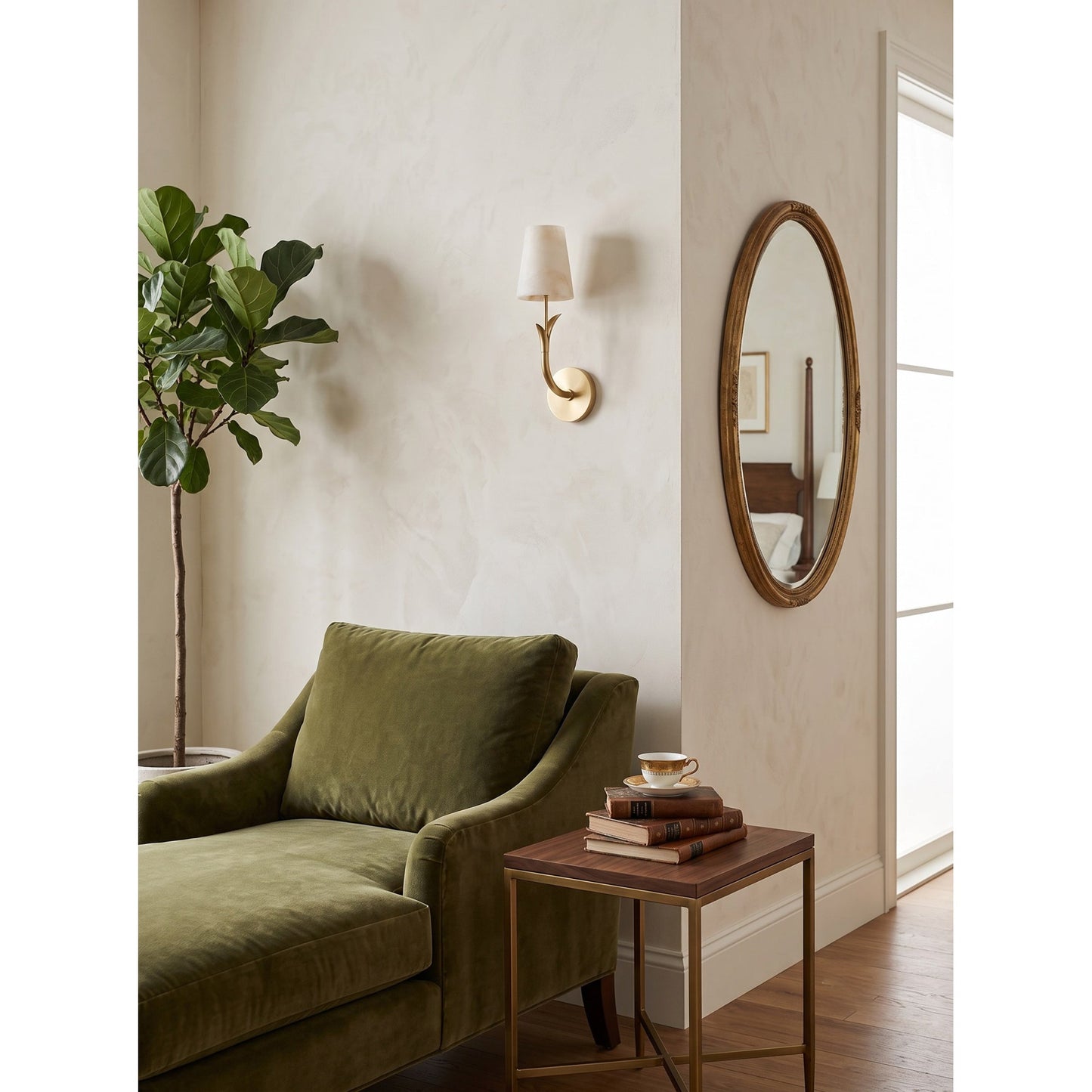 Wynon Alabaster Wall Sconce