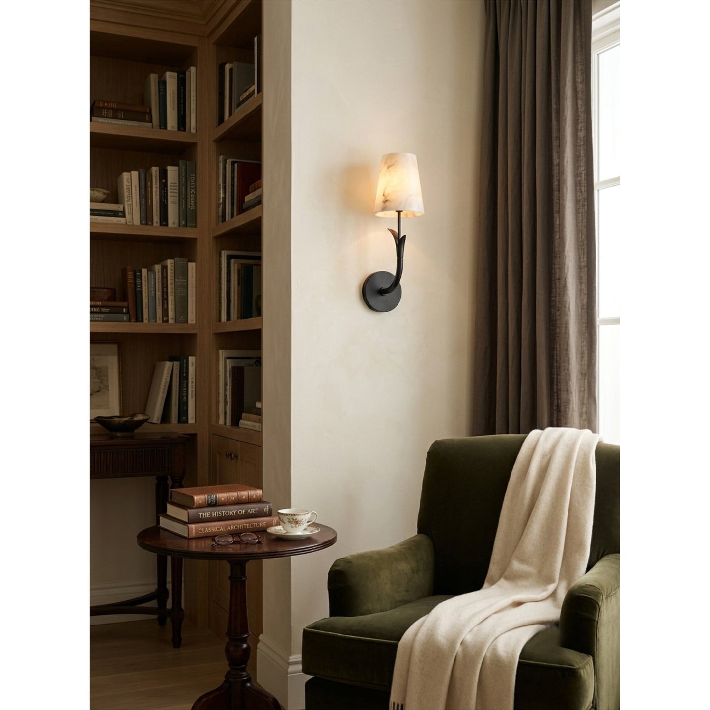 Wynon Alabaster Wall Sconce