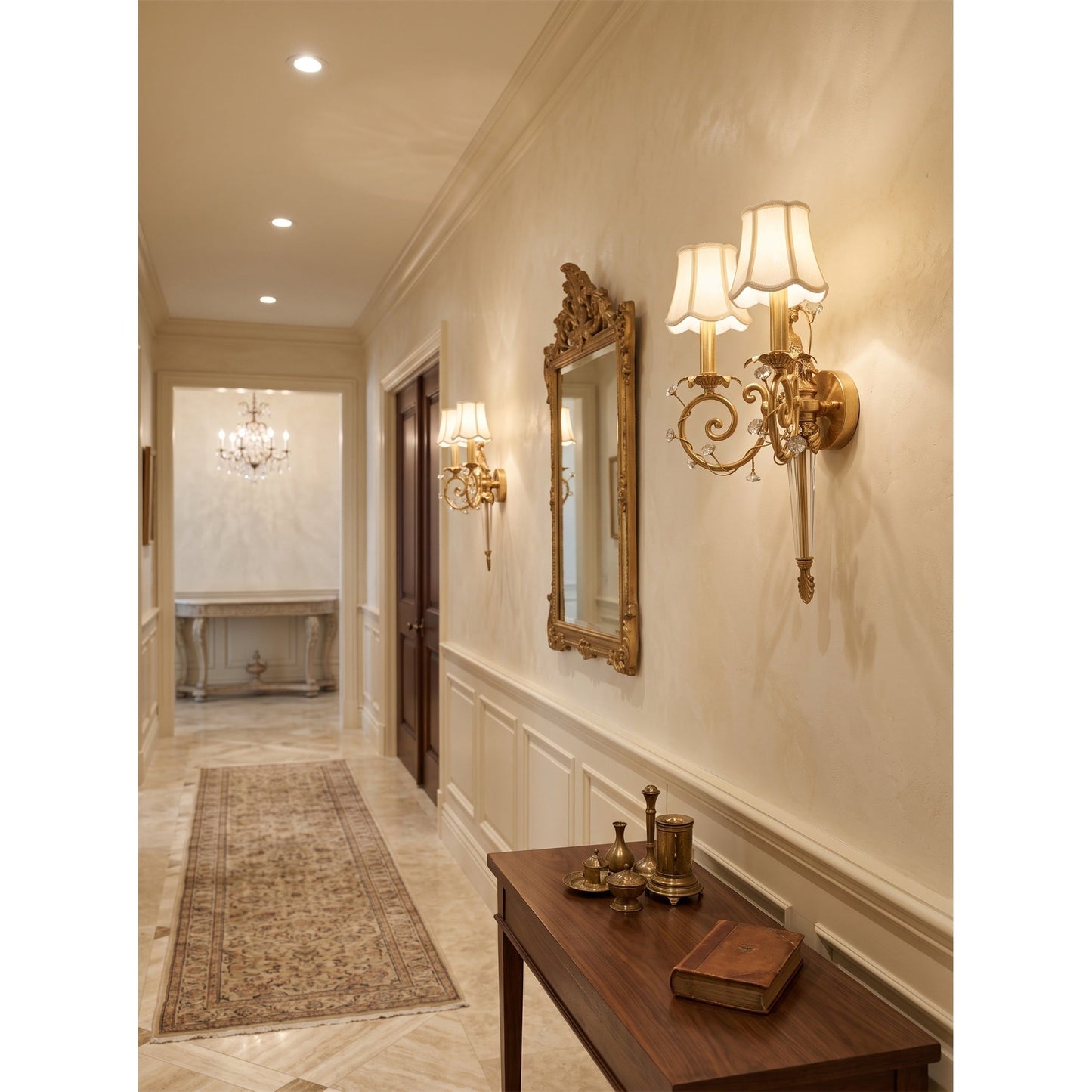 Delphia Peacock Wall Sconce