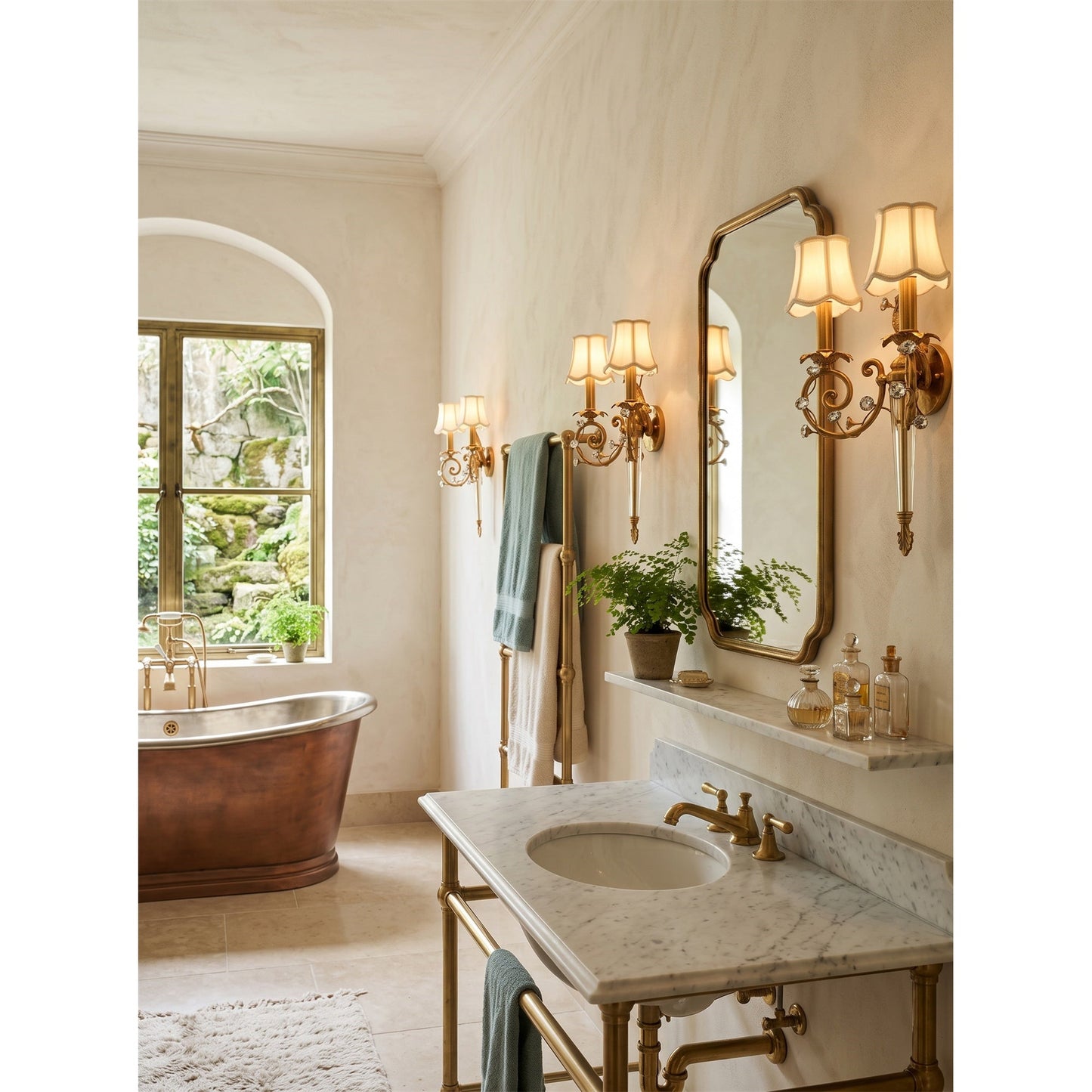 Delphia Peacock Wall Sconce