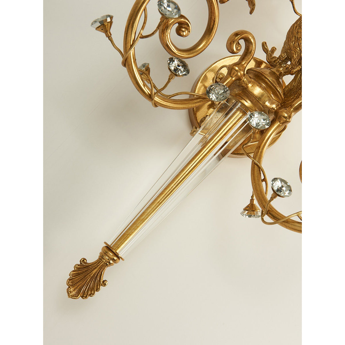 Delphia Peacock Wall Sconce