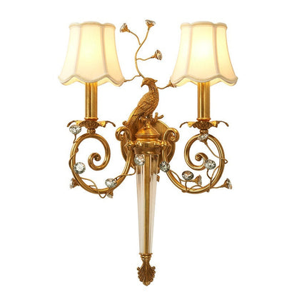 Delphia Peacock Wall Sconce