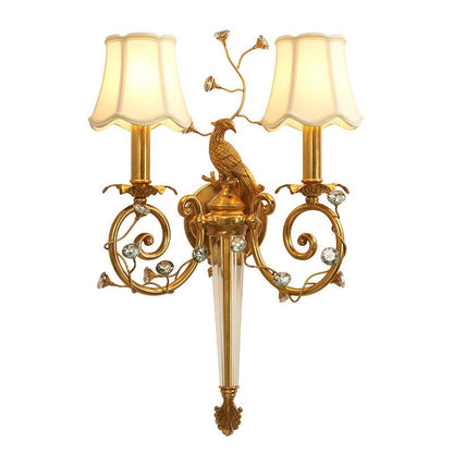 Delphia Peacock Wall Sconce