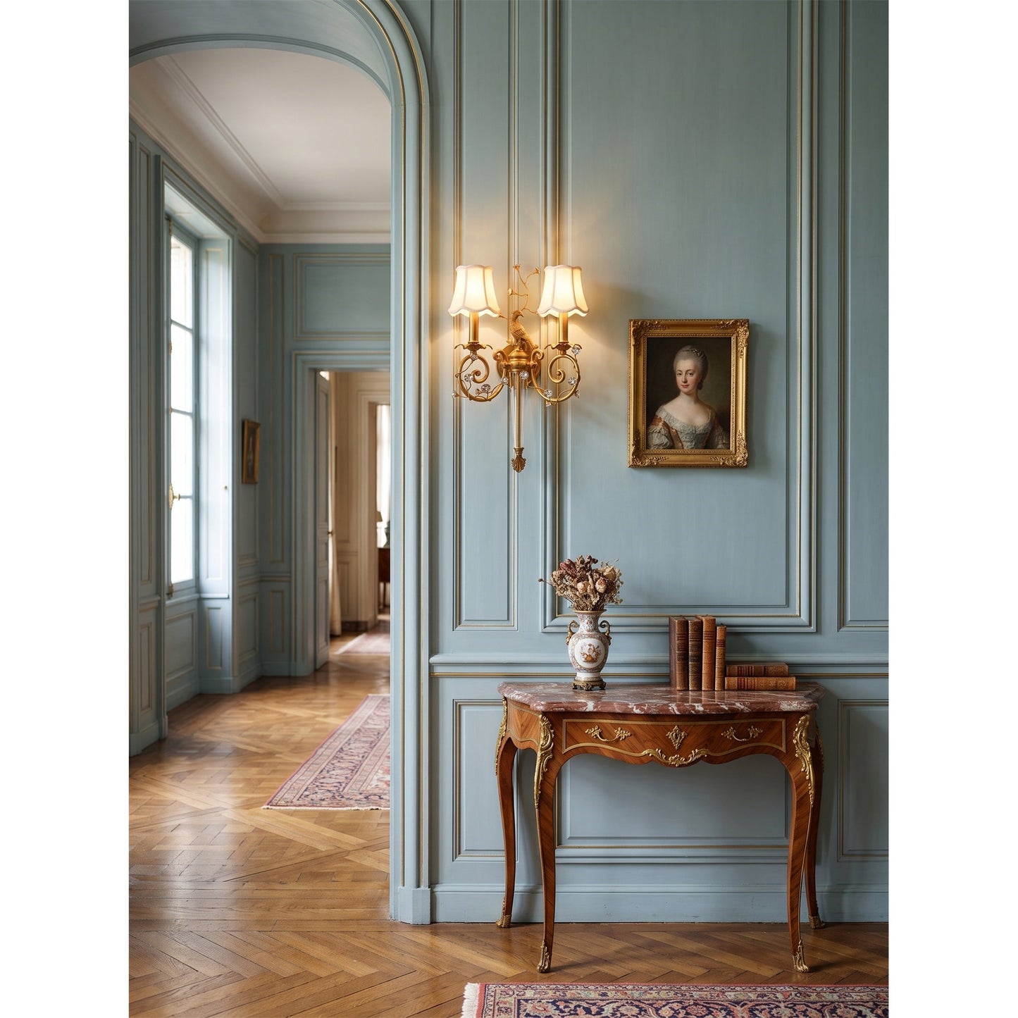 Delphia Peacock Wall Sconce