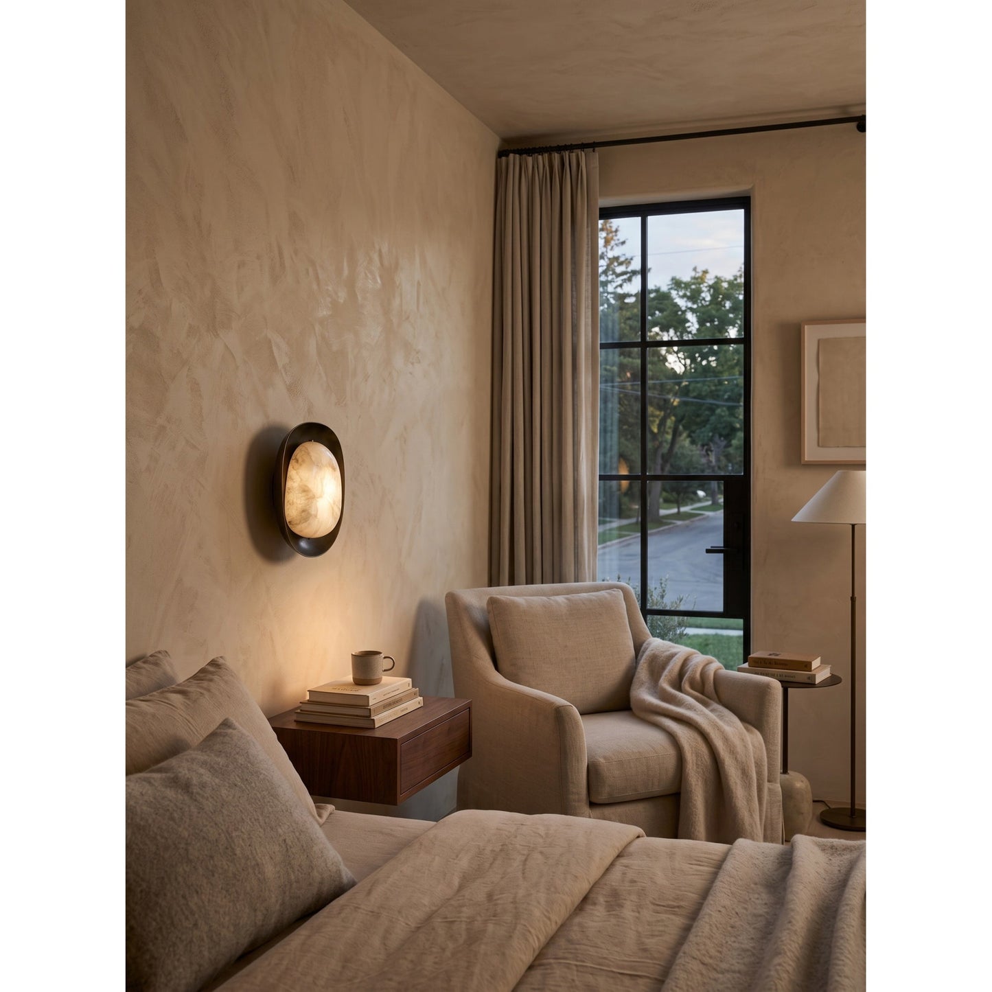 Halis Alabaster Wall Sconce