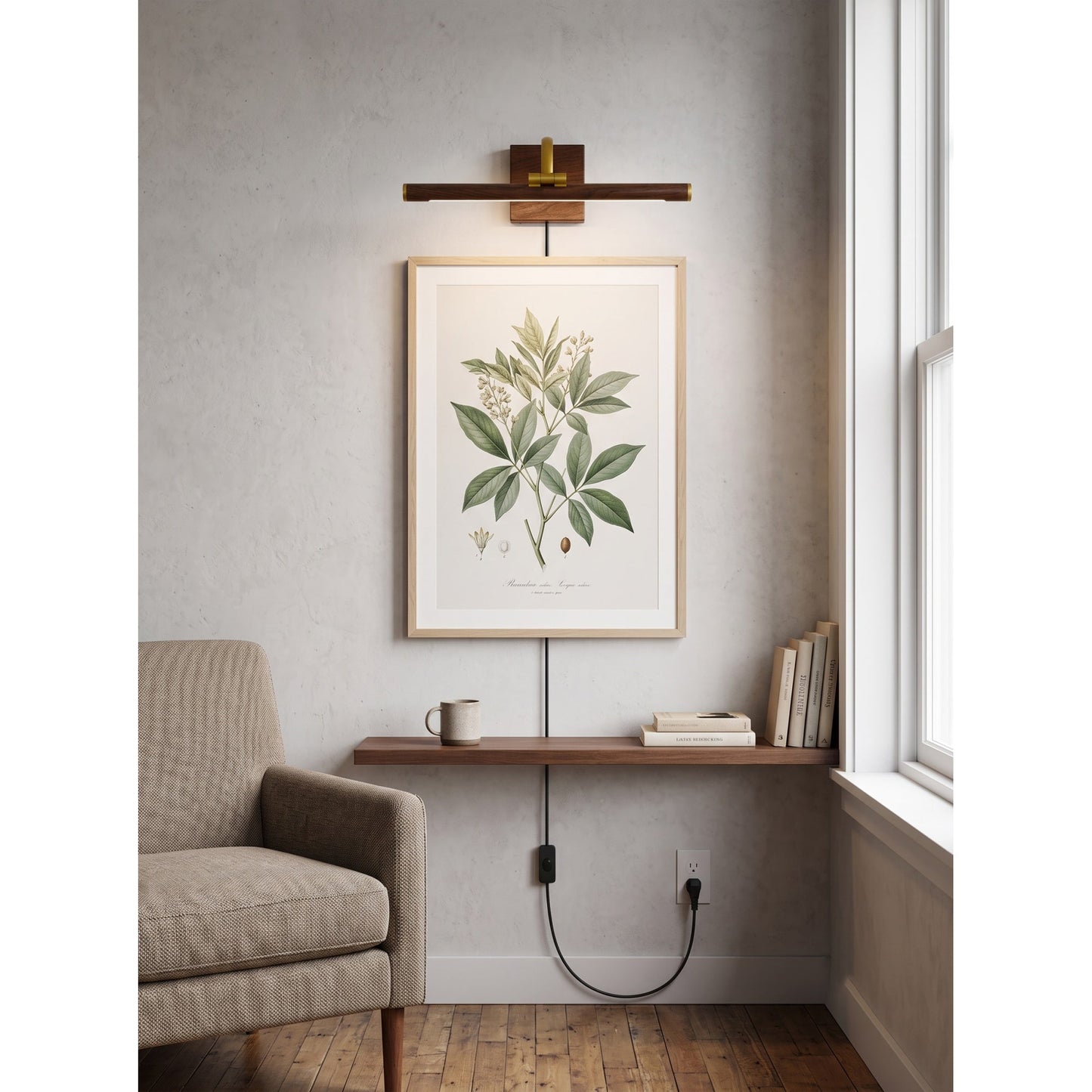 Nerja Brass Plug-in Wall Sconce