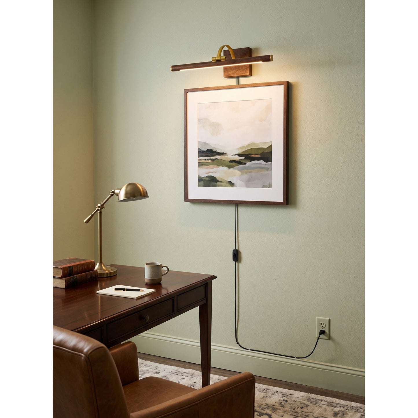 Nerja Brass Plug-in Wall Sconce