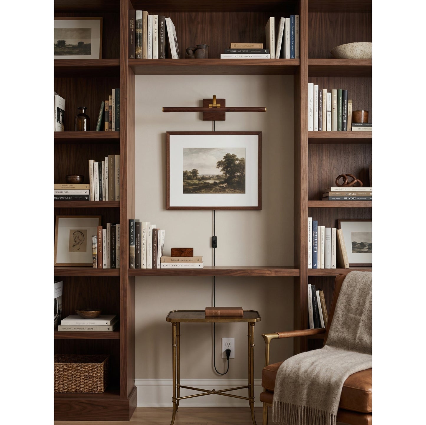 Nerja Brass Plug-in Wall Sconce