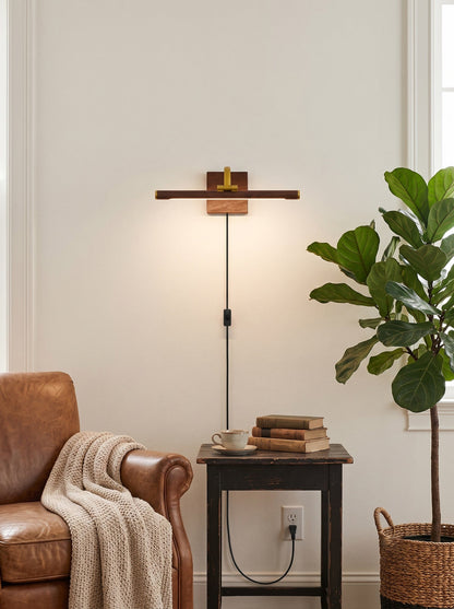 Nerja Brass Plug-in Wall Sconce