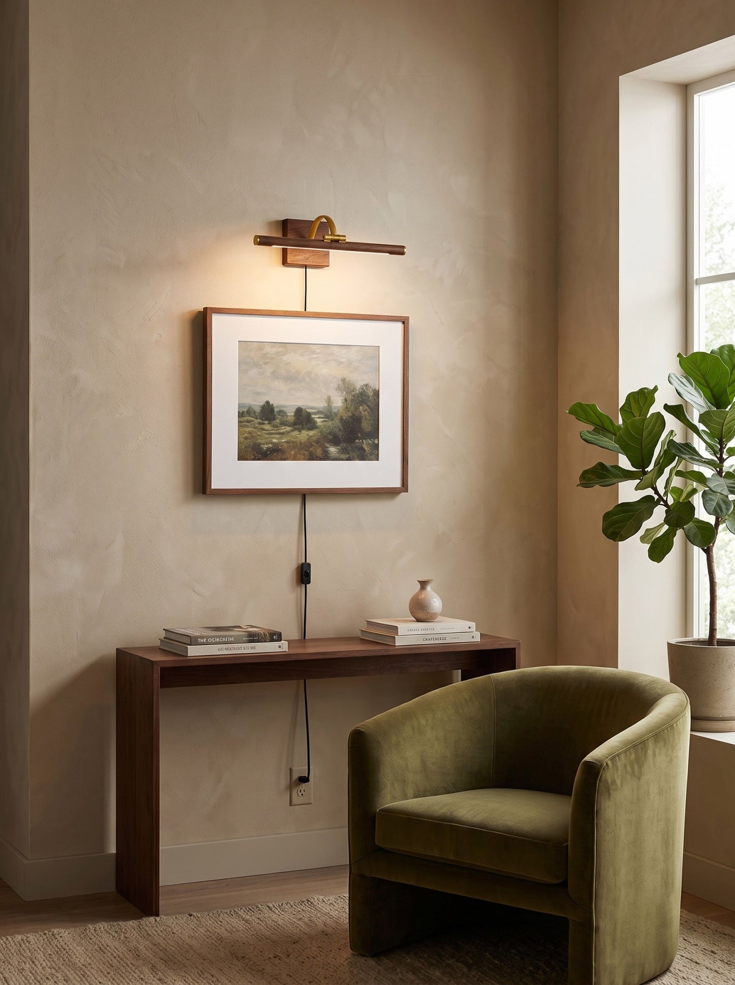 Nerja Brass Plug-in Wall Sconce