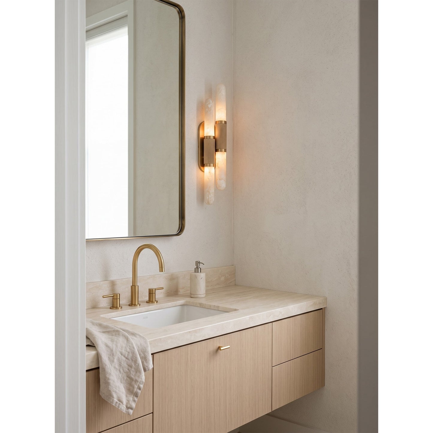 Lirine Alabaster Wall Sconce