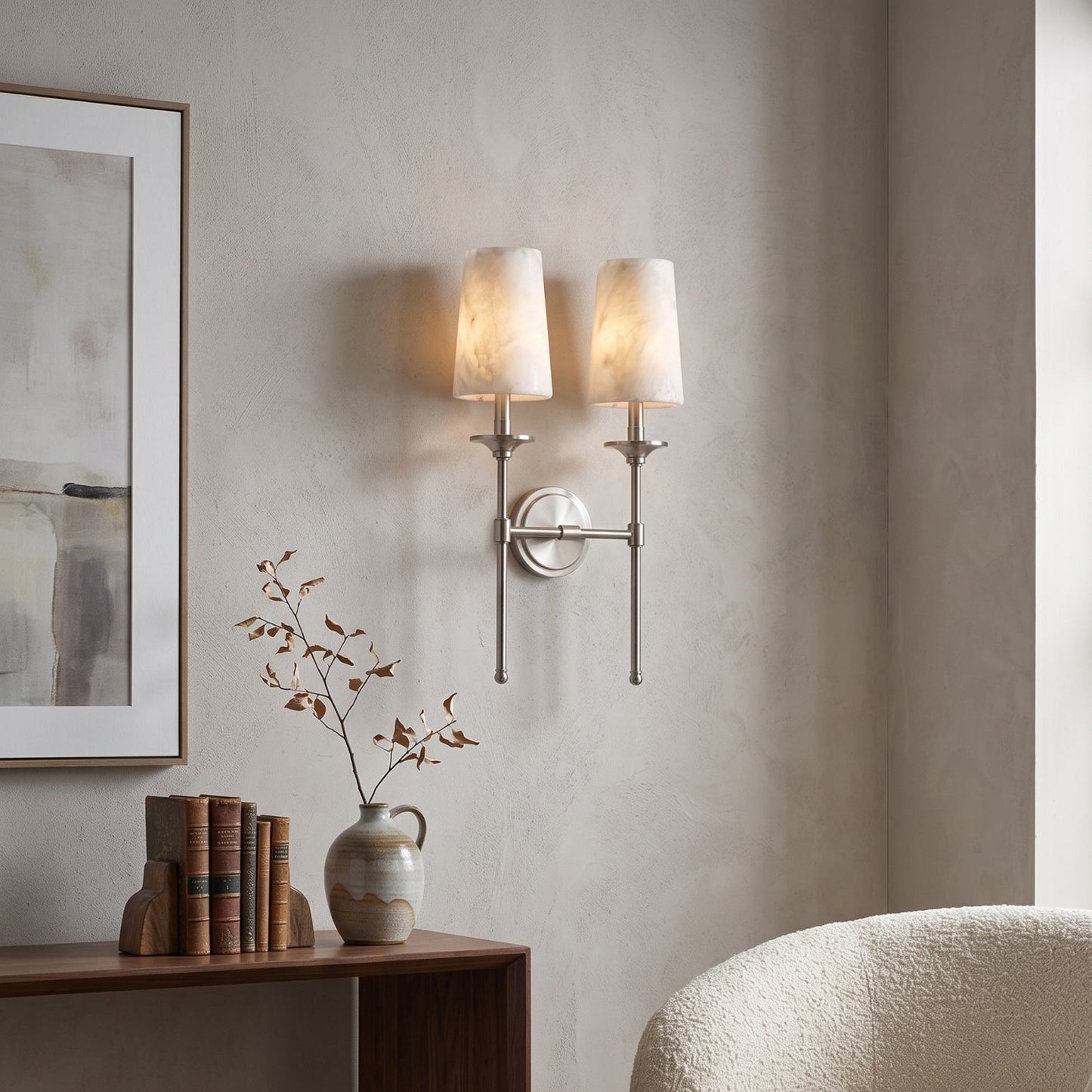 Seren Alabaster Wall Sconce